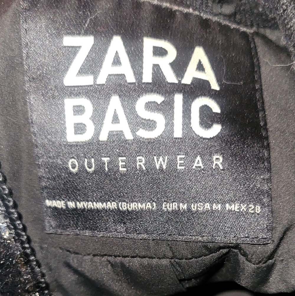 Zara Basic Black Faux Fur jacket - Picture 4 of 4